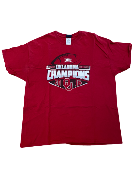 Austin Kendall Oklahoma Football 2016 BIG 12 Champions T-Shirt (Size XL)