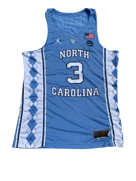 Andrew Platek North Carolina 2017-2018 Game Worn Jersey (Size 48)