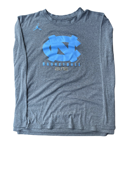 Andrew Platek North Carolina Basketball Team Issued Workout Shirt (Size L)