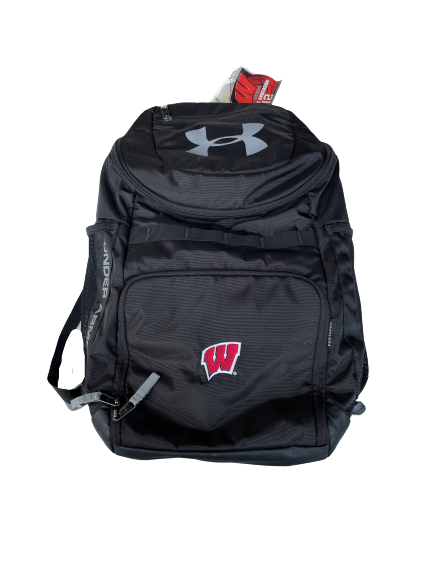Trevor Anderson Wisconsin Basketball Team Issued Backpack with Travel Tag