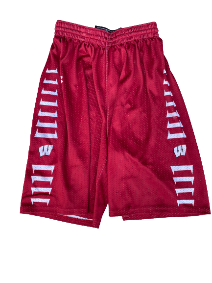 Trevor Anderson Wisconsin Basketball Team Exclusive Practice Shorts (Size M)