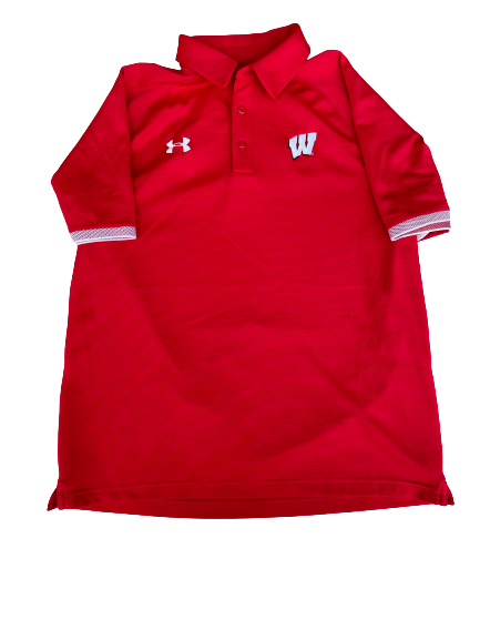 Trevor Anderson Wisconsin Basketball Team Issued Travel Polo (Size L)