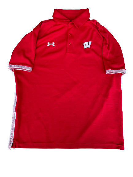 Trevor Anderson Wisconsin Basketball Team Issued Travel Polo (Size L)