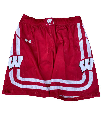 Trevor Anderson Wisconsin Basketball Game Worn Shorts (Size L)