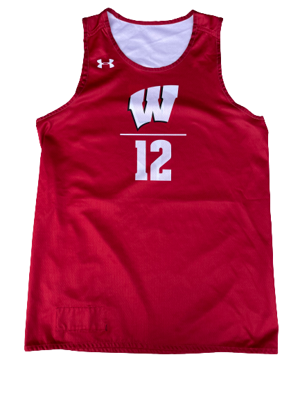 Trevor Anderson Wisconsin Basketball Player Exclusive Reversible Practice Jersey (Size L)
