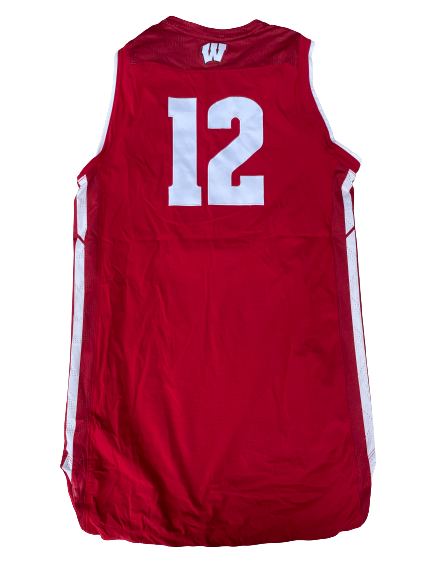 Trevor Anderson Wisconsin Basketball Game Worn Jersey (Size L)