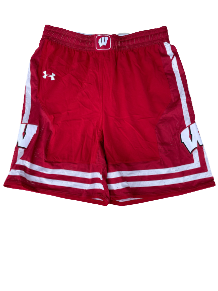 Trevor Anderson Wisconsin Basketball Game Worn Shorts (Size L)