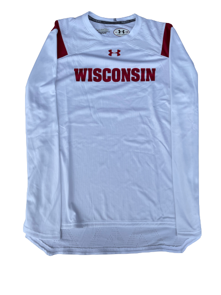 Trevor Anderson Wisconsin Basketball Player Exclusive Warm-Up Shooting Shirt (Size L)