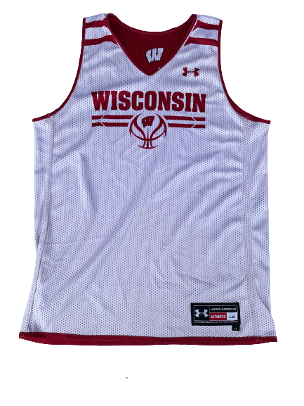 Trevor Anderson Wisconsin Basketball Player Exclusive Reversible Practice Jersey (Size L)