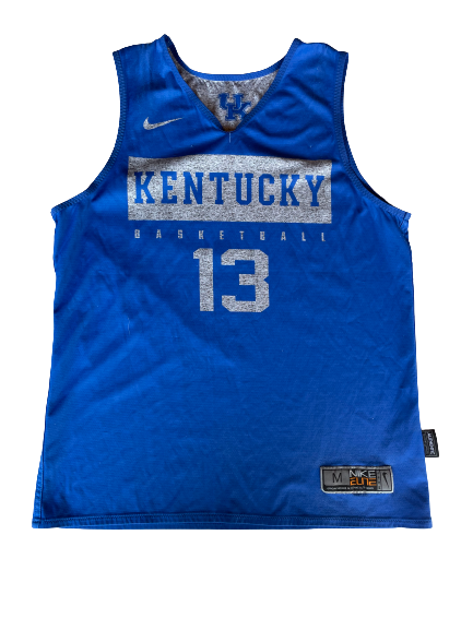 Riley Welch Kentucky Basketball Player Exclusive Reversible Practice Jersey (Size M)