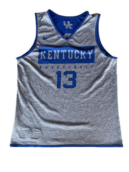 Riley Welch Kentucky Basketball Player Exclusive Reversible Practice Jersey (Size M)
