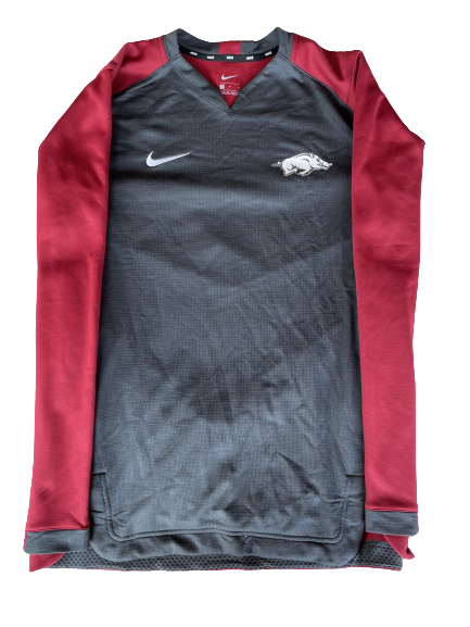 Ryan Jackson Arkansas Softball Team Issued Crewneck Pullover (Size M)