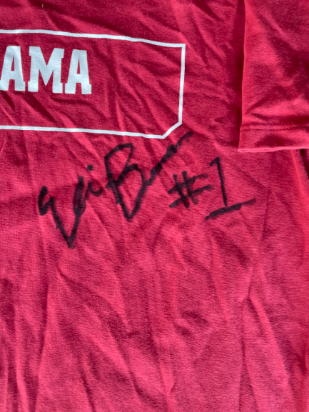 Elissa Brown Alabama Softball Team Issued Signed Workout Shirt (Size S)