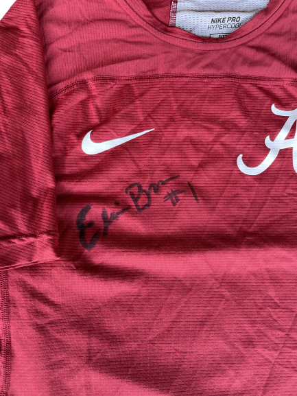 Elissa Brown Alabama Softball Team Issued Signed Workout Shirt (Size S)