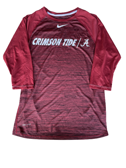 Elissa Brown Alabama Softball Team Issued Long Sleeve Workout Shirt (Size S/M)