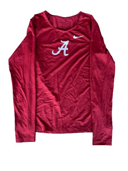 Elissa Brown Alabama Softball Team Issued Long Sleeve Workout Shirt (Size M)