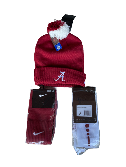 Elissa Brown Alabama Softball Team Issued Winter Hat and 2 Pairs of Socks