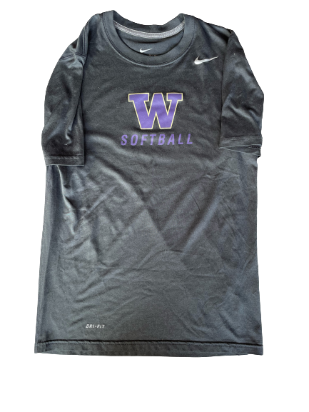 Victoria Hayward Washington Softball Team Issued Workout Shirt (Size S)