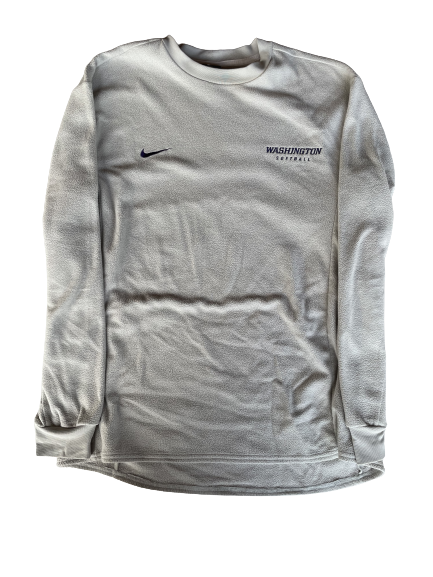 Victoria Hayward Washington Softball Team Issued Crew Neck Sweatshirt (Size S)