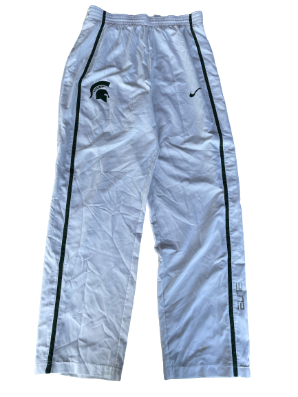 Kenny Goins Michigan State Basketball Player Exclusive Pre-Game Warm-Up Pants (Size XL)