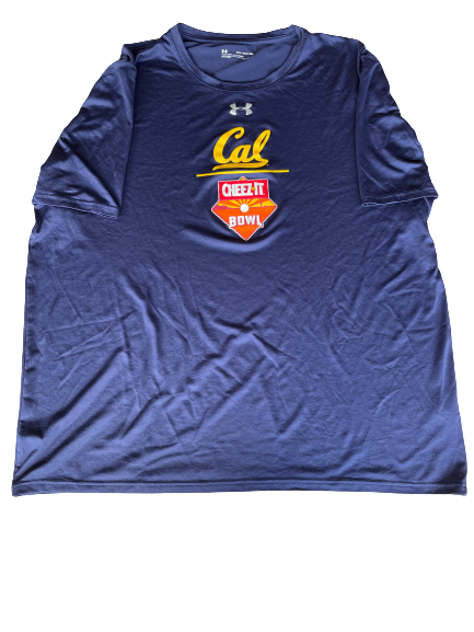 Jake Curhan California Football Cheez-It Bowl Player-Exclusive Workout Shirt (Size 3XL)