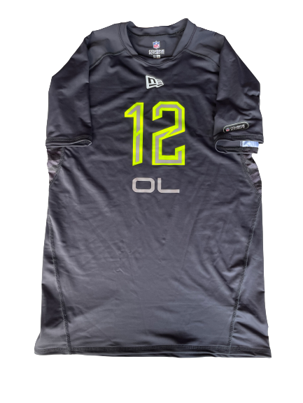 Jake Curhan NFL Combine Player-Exclusive Workout Shirt (Size 3XL)