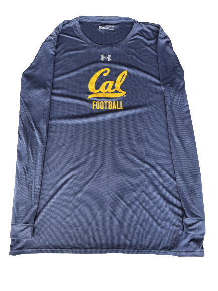 Jake Curhan California Football Team Issued Long Sleeve Workout Shirt (Size 3XL)