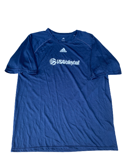 Leah Edmond USA Volleyball Team Issued Workout Shirt (Size M)