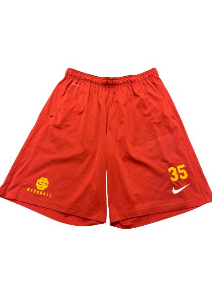 Ben Wanger USC Baseball Team Issued Workout Shorts (Size XL)