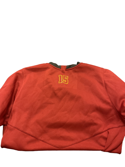 Ben Wanger USC Baseball Team Issued Crewneck Pullover with Number on Back (Size XL)