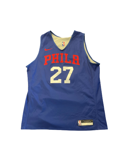 Charles Matthews Philadelphia 76ers Player Exclusive Reversible Practice Jersey (Size L)