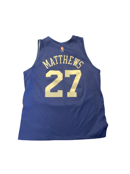 Charles Matthews Philadelphia 76ers Player Exclusive Reversible Practice Jersey (Size L)