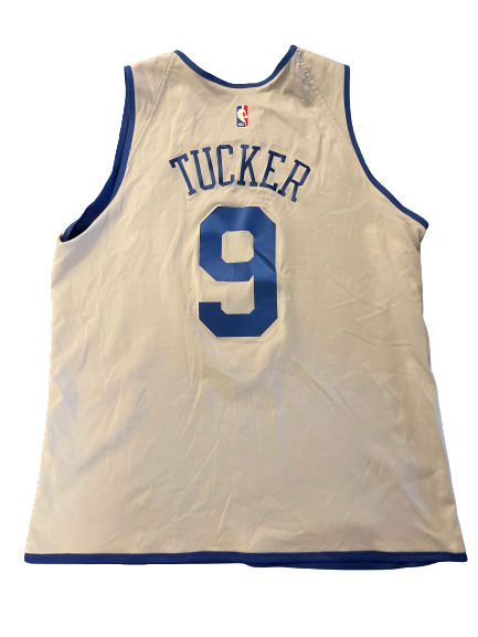 Rayjon Tucker Philadelphia 76ers Player Exclusive Reversible Practice Jersey (Size L)