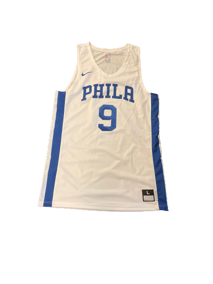 Rayjon Tucker Philadelphia 76ers Game Worn Jersey (Size L)
