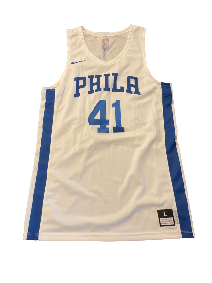 Mitch Ballock Philadelphia 76ers Game Worn Jersey (Size L)
