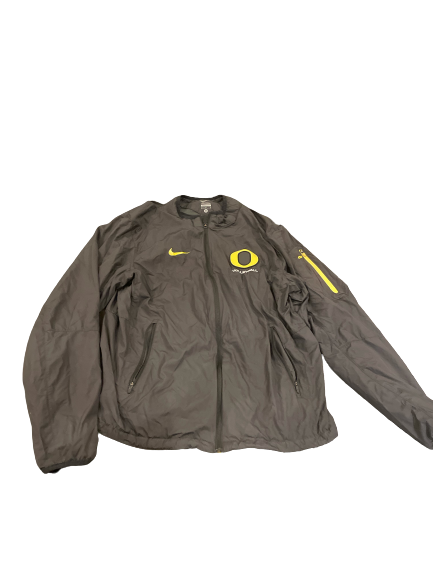 Amanda Benson Oregon Volleyball Team Issued Zip Up Jacket (Size M)
