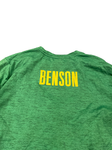 Amanda Benson Oregon Volleyball Team Issued Long Sleeve Workout Shirt (Size L)