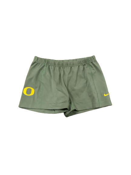 Amanda Benson Oregon Volleyball Team Issued Spandex Shorts (Size M)