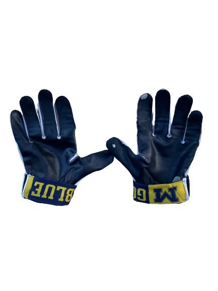 Stephen Spanellis Michigan Football Player Exclusive Gloves (Size 4XL)