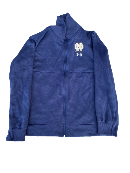 Tommy Kraemer Notre Dame Football Team Issued Travel Jacket (Size XXXL)