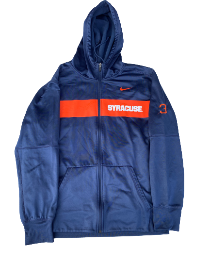 Chris Fredrick Syracuse Football Team Issued Jacket with Number (Size L)