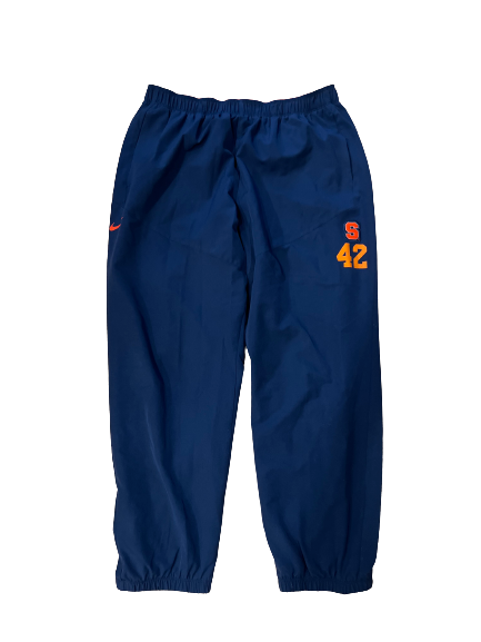 Erik Slater Syracuse Football Player Exclusive Travel Sweatpants with Number (Size XL)