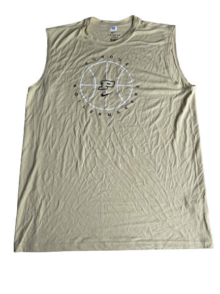 Sasha Stefanovic Purdue Basketball Team Issued Workout Tank (Size XLT)