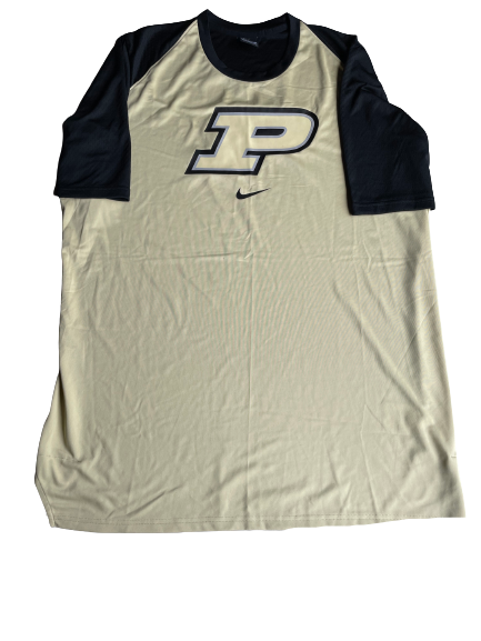 Sasha Stefanovic Purdue Basketball Exclusive Pre-Game Warm-Up Shooting Shirt (Size XLT)