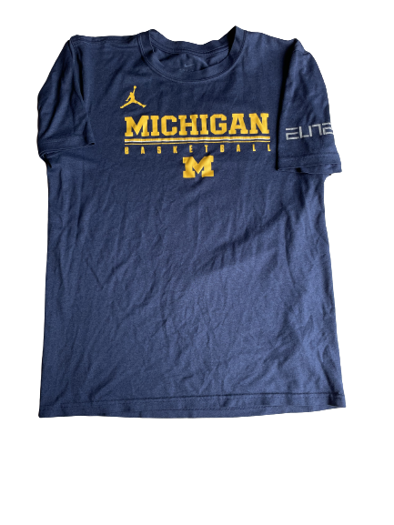 Danielle Rauch Michigan Basketball Team Issued Workout Shirt (Size S)