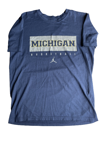 Danielle Rauch Michigan Basketball Team Issued Workout Shirt (Size M)