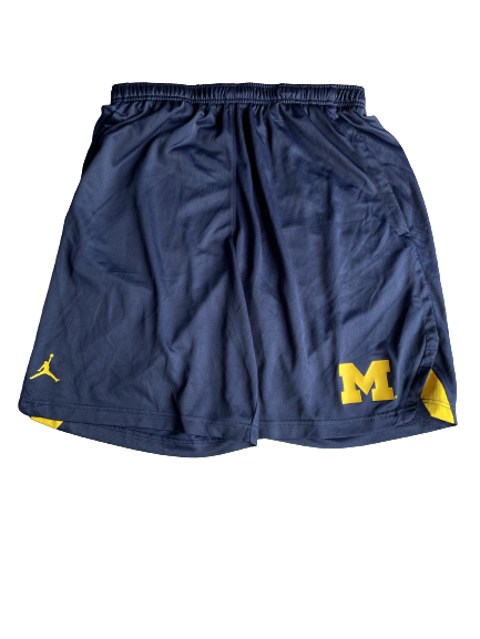 Danielle Rauch Michigan Basketball Team Issued Workout Shorts (Size L)