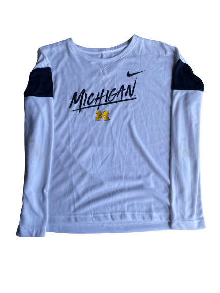 Danielle Rauch Michigan Basketball Long Sleeve Shirt (Size Women&