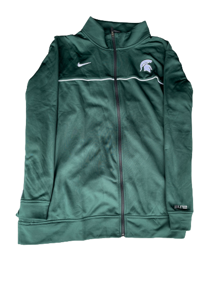 Luke Campbell Michigan State Football Team Issued Jacket (Size 3XL)