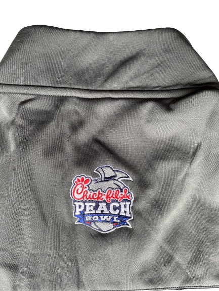 Luke Campbell Michigan State Football Team Exclusive Chick-fil-A Peach Bowl Travel Jacket (Size 2XL)